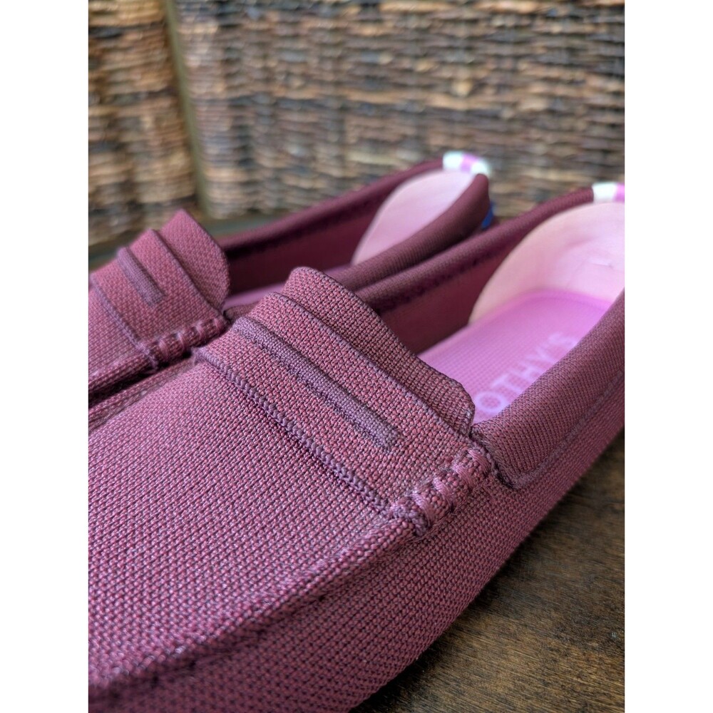 Rothy's The Driver Loafers Women's Size 9 Berry Slip On Shoes Knit Preppy Chic - Picture 5 of 8
